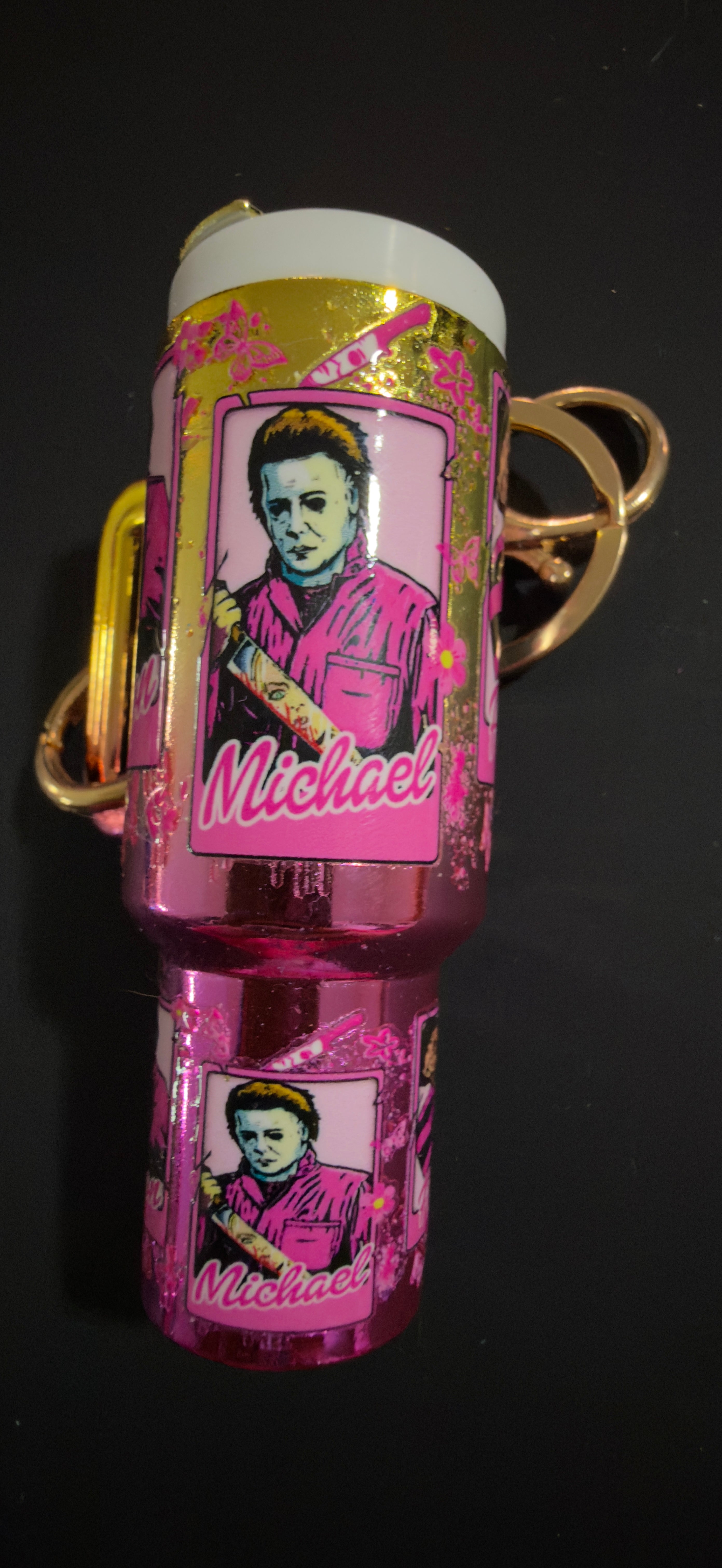 Michael Chapstick Keychain