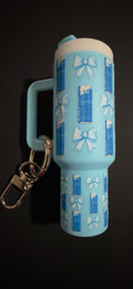 Beverage keychain Chapstick Holder