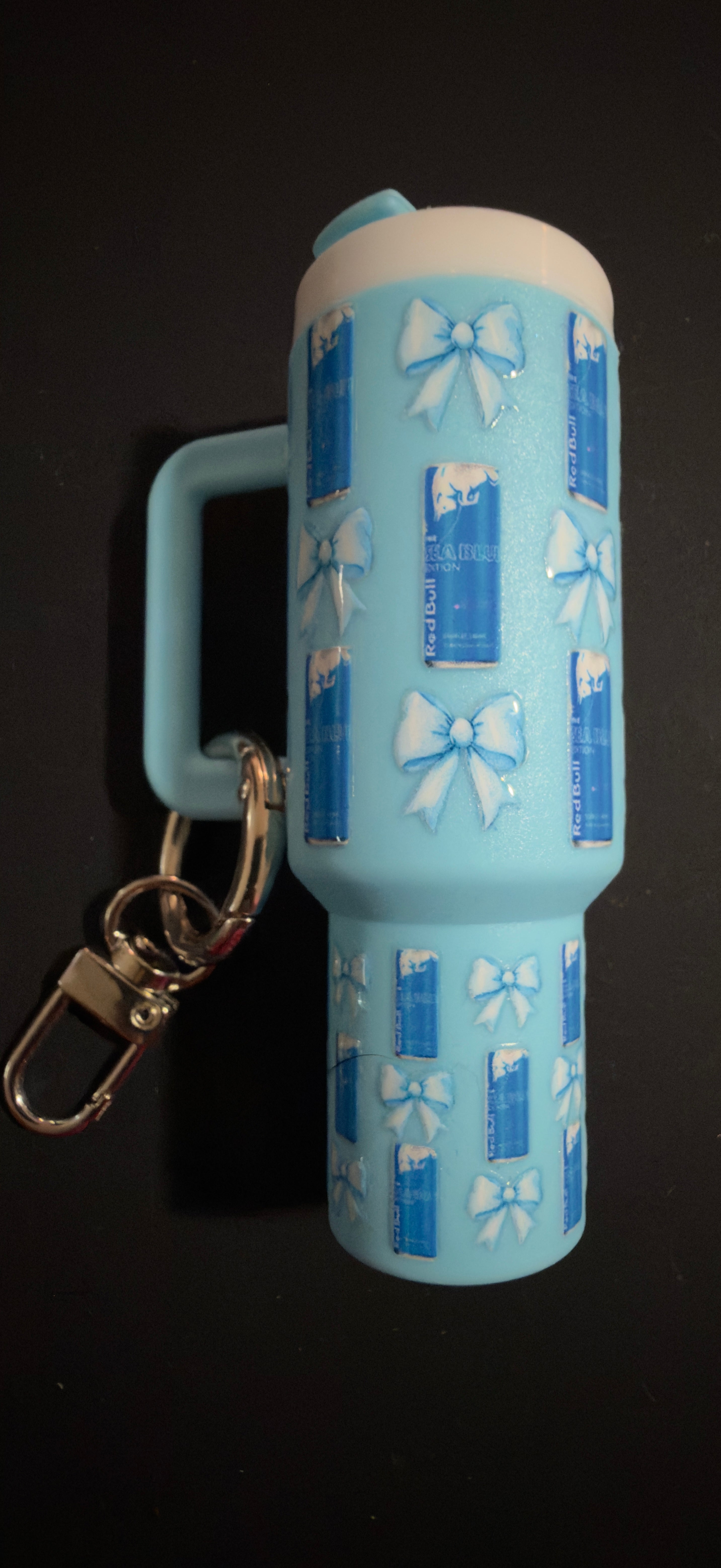 Beverage keychain Chapstick Holder