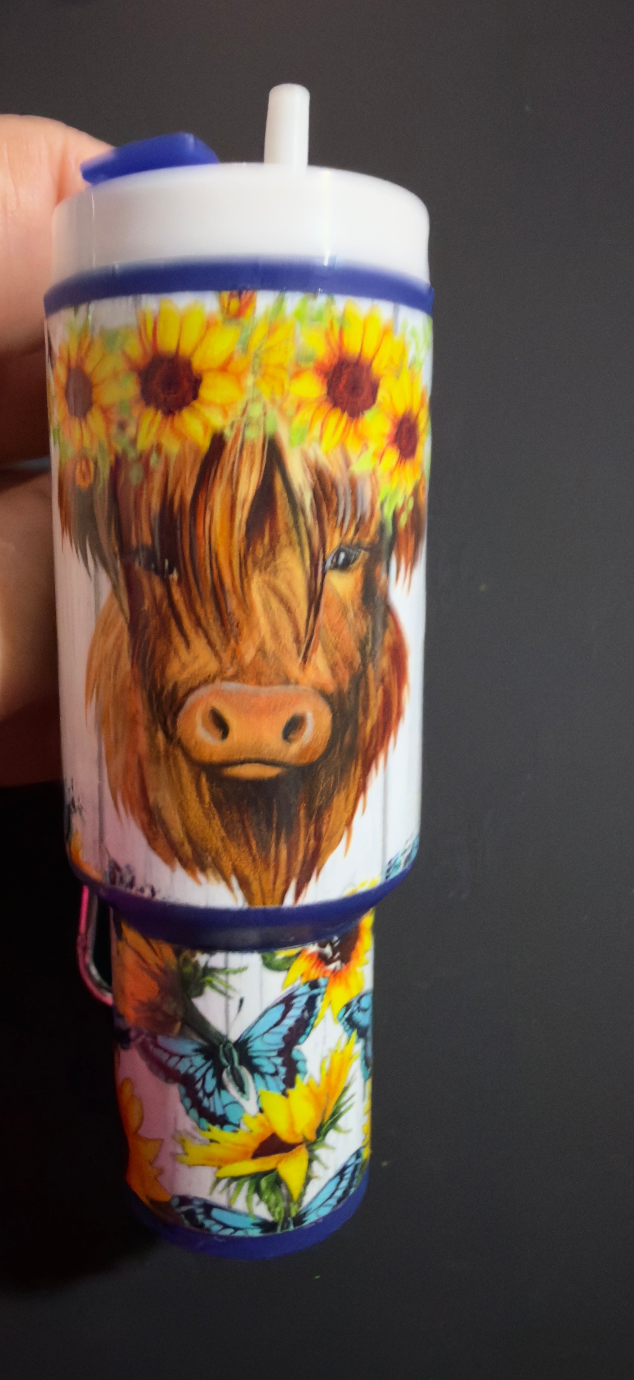 Cow chapstick holder