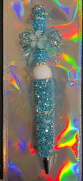 Blue Bow Pen