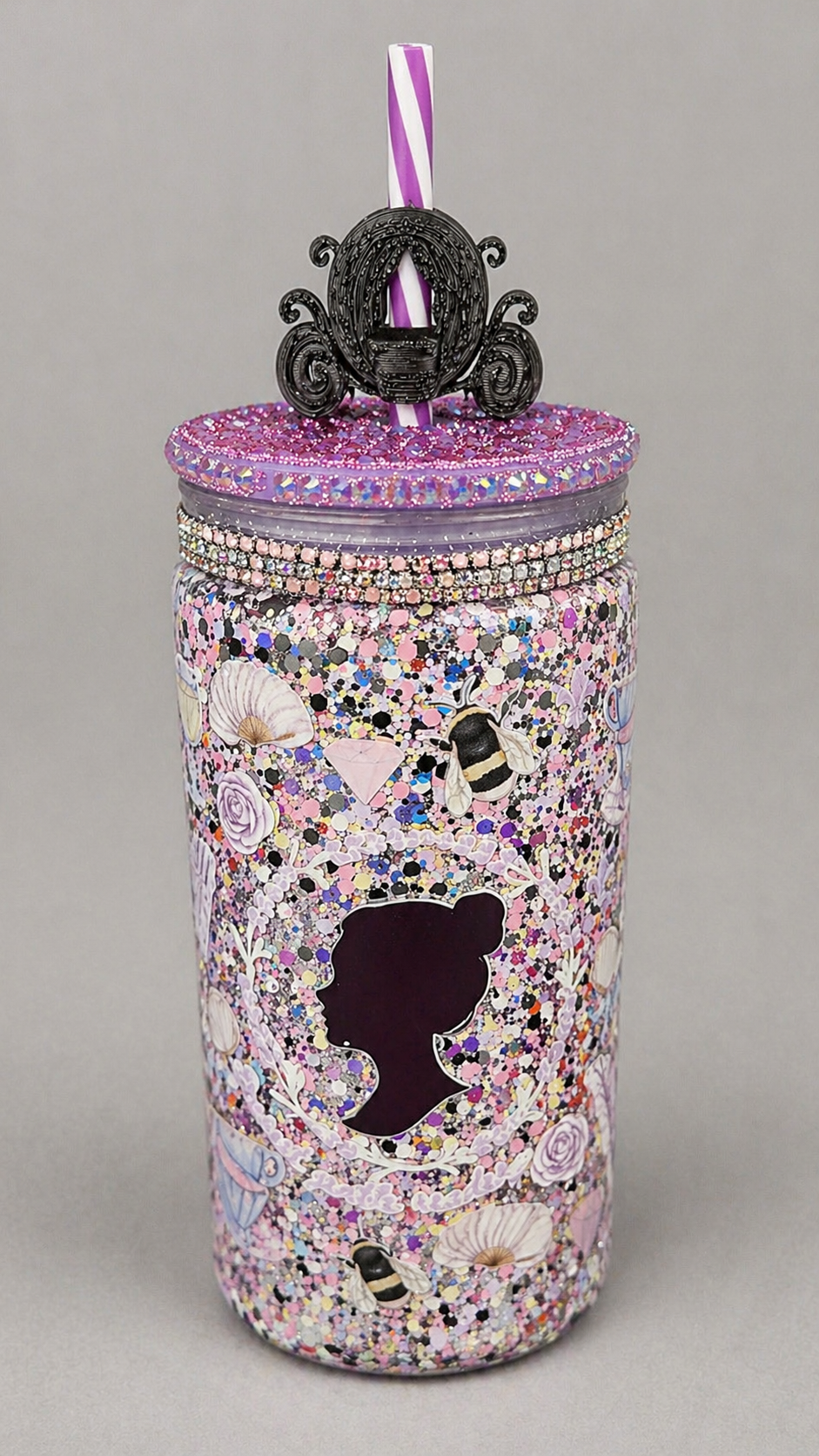 20oz Bridgerton Glitter SnowGlobe Tumbler
